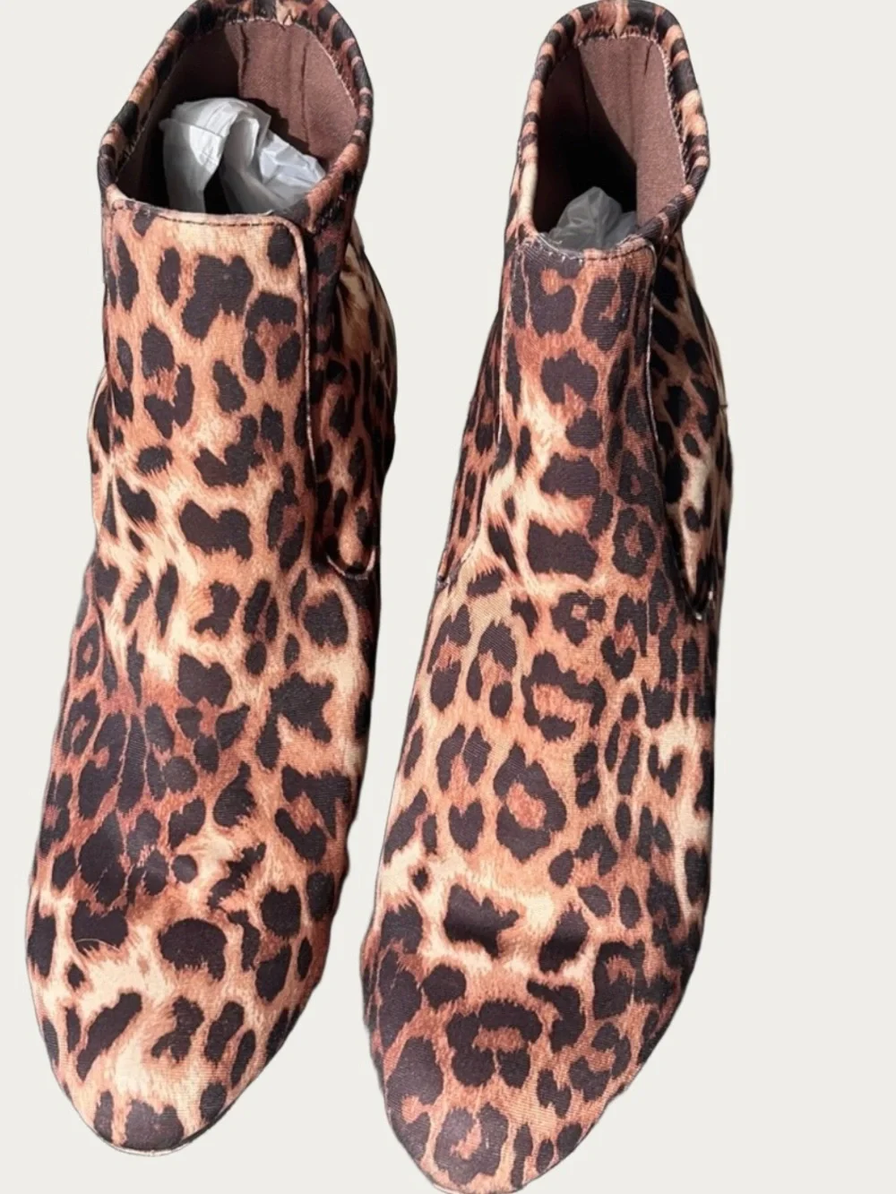 Donald J Pliner Vintage Y2K Vero Cuoio Leopard 3” Kitten Heel Booties Boots 8